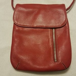 Tignanello red leather crossbody